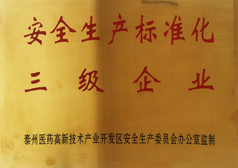 安全生產標準化三級企業(yè)